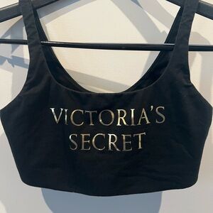 Victoria's Secret Black Bra with Gold Branding